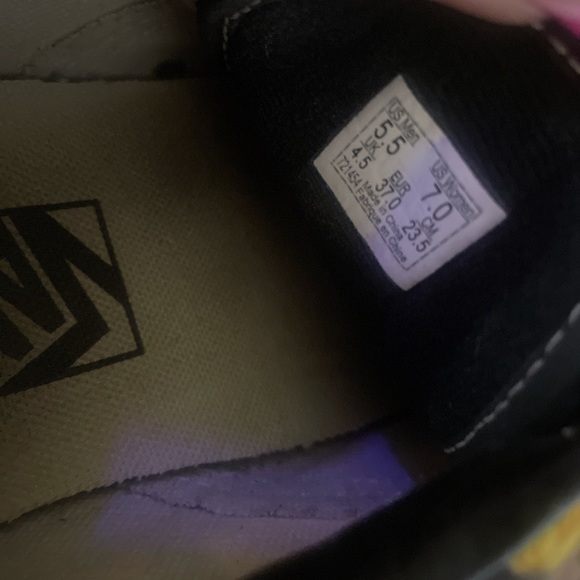 sunflower custom vans size 7 - Picture 3 of 3